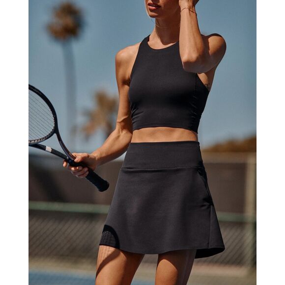 New Womens Rhone Course to Court Sport Skort in Black 16" - Picture 1 of 5